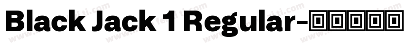 Black Jack 1 Regular字体转换